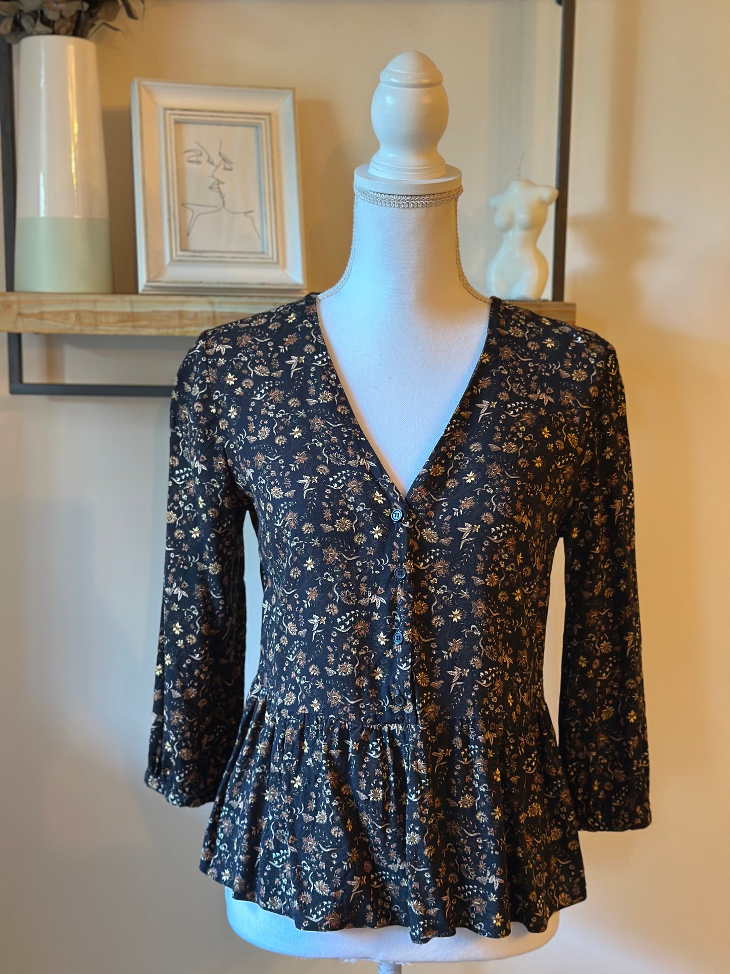 Blouse imprimé floral T.36