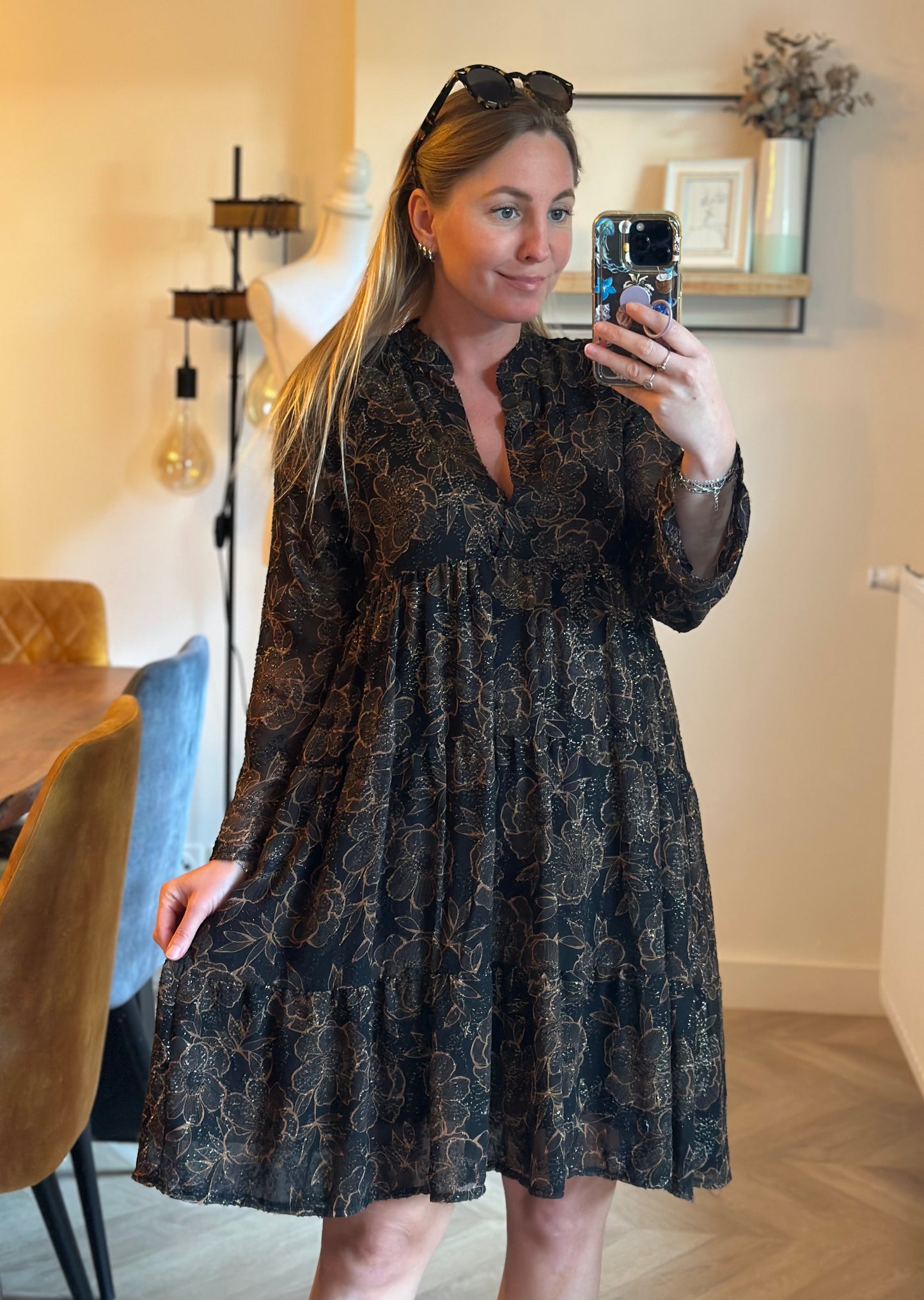 Robe fluide imprimé floral T.36/38