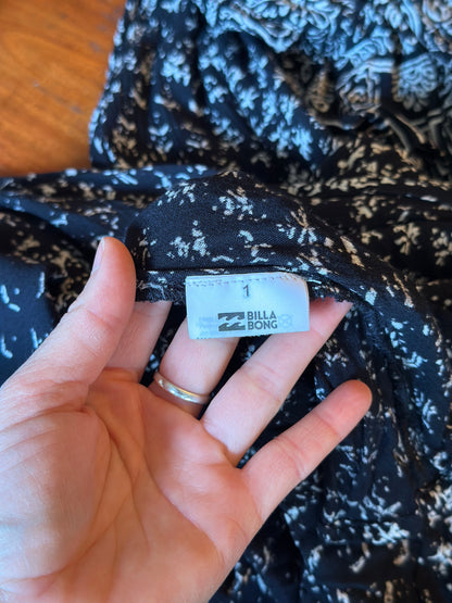 Robe cache-cœur imprimé noir et blanc T.34