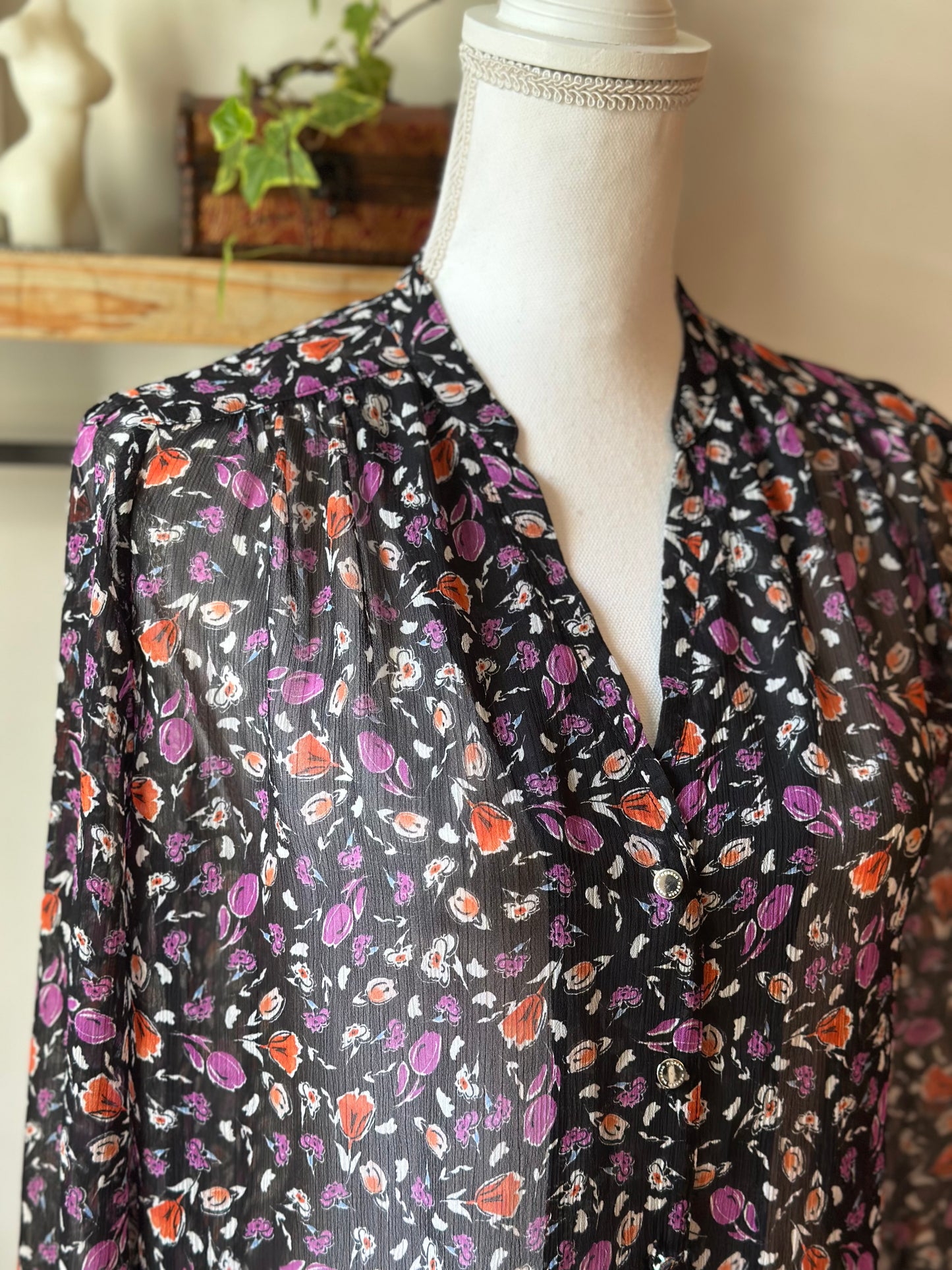 Blouse légère imprimé fleuri T.34