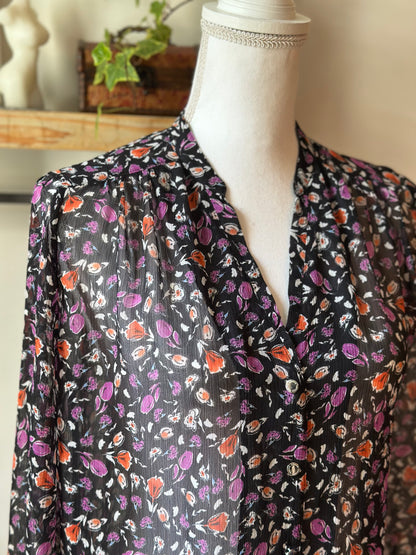 Blouse légère imprimé fleuri T.34