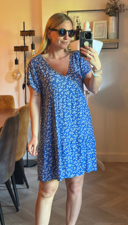 Robe fluide imprimé fleuri lurex T.38