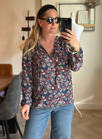 Blouse fluide imprimé fleuri T.38