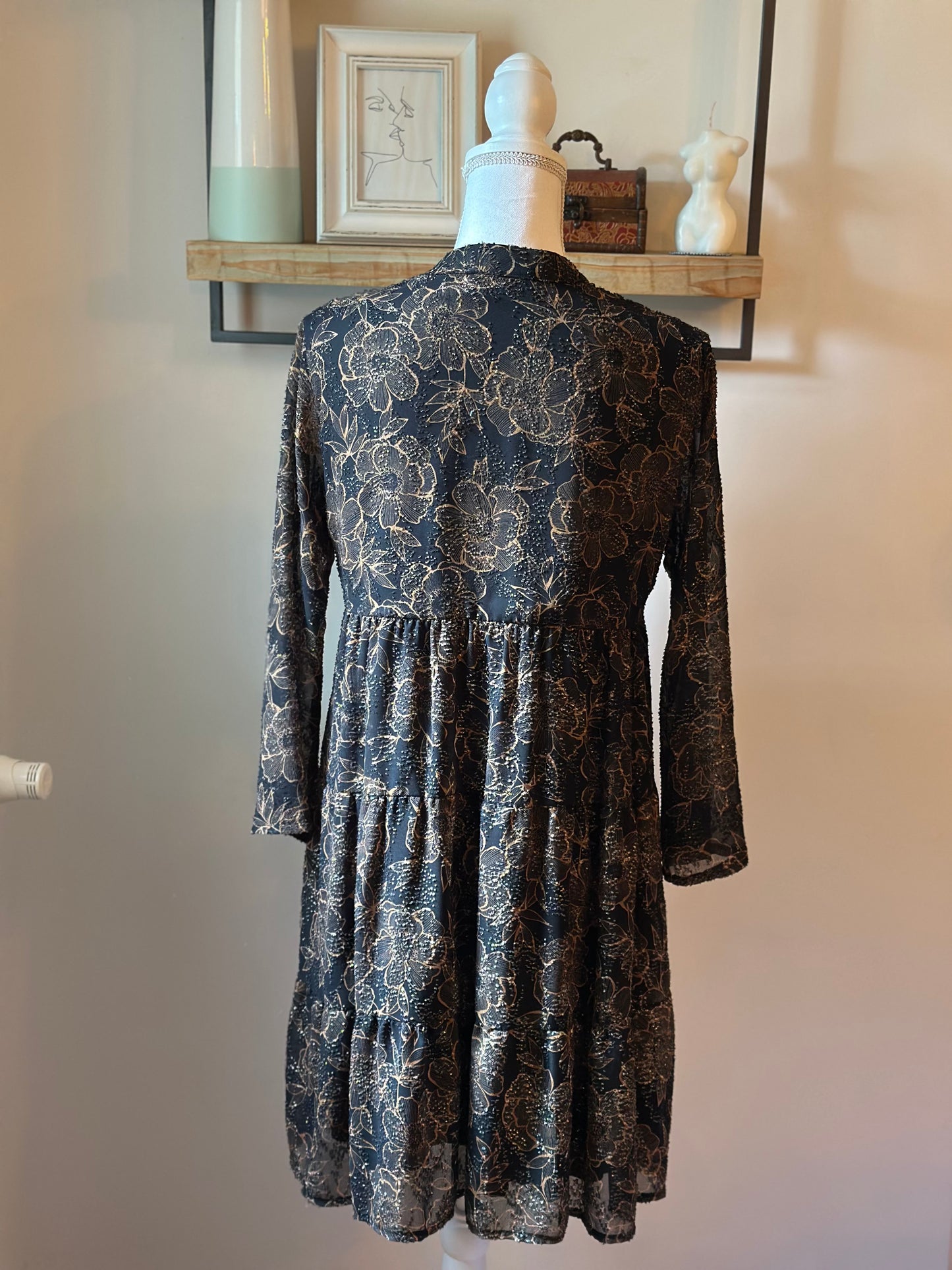 Robe fluide imprimé floral T.36/38