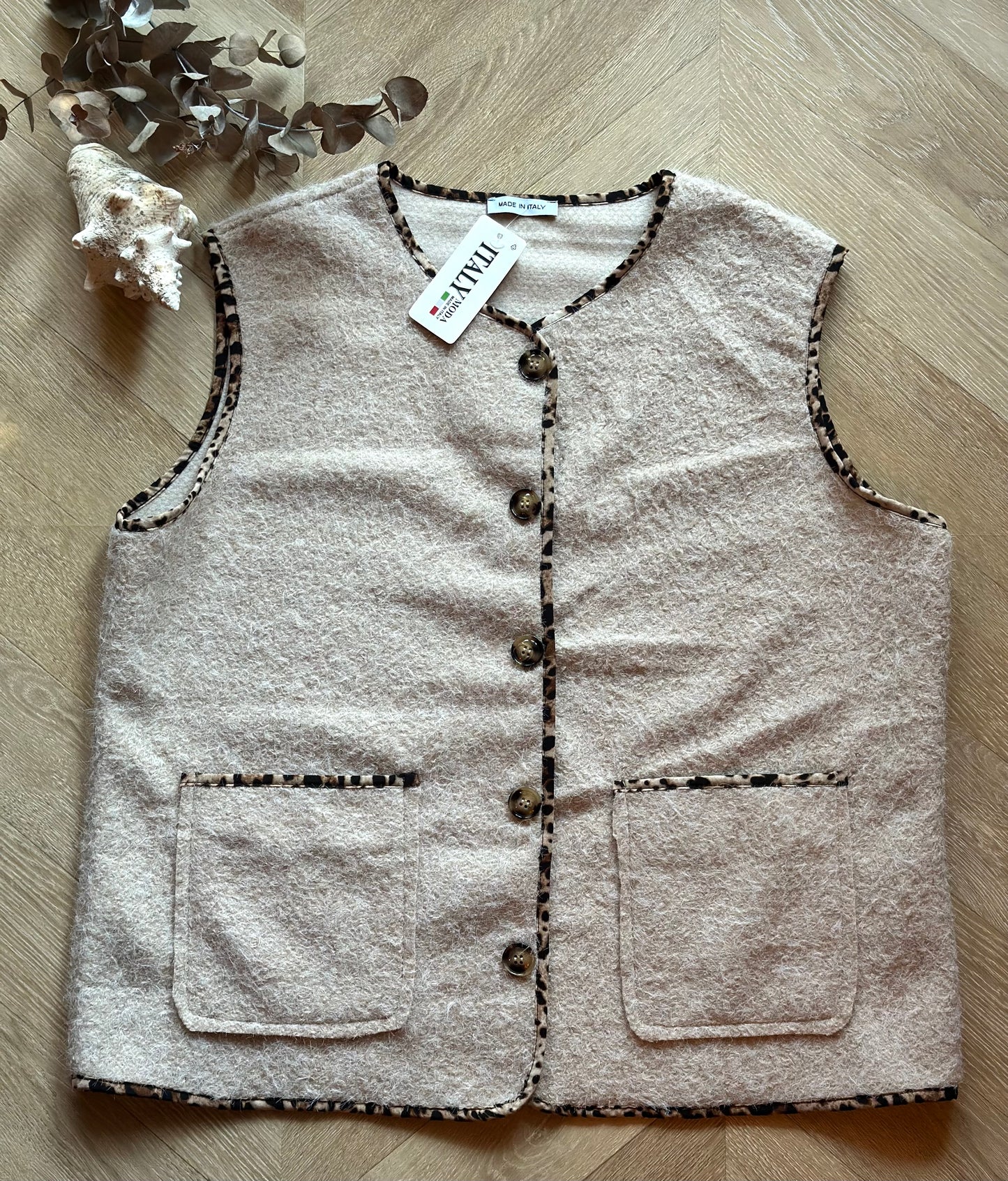 Gilet sans manches léopard modele au choix neuf - T.U