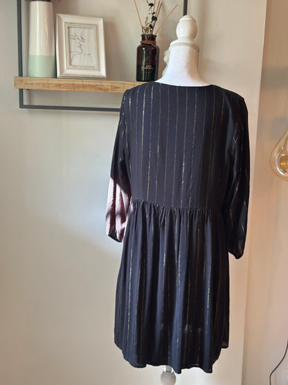 Robe fluide noire T.42