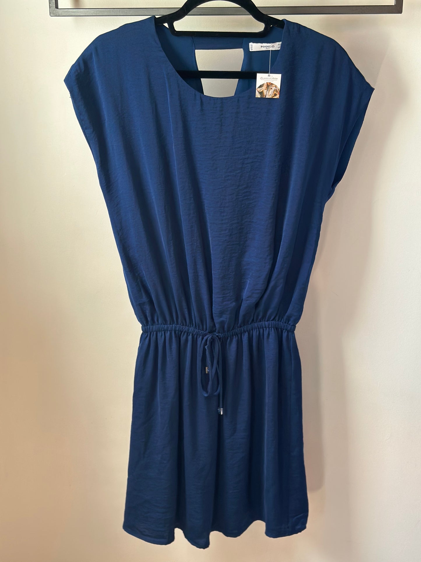 Robe unie bleu marine T.34