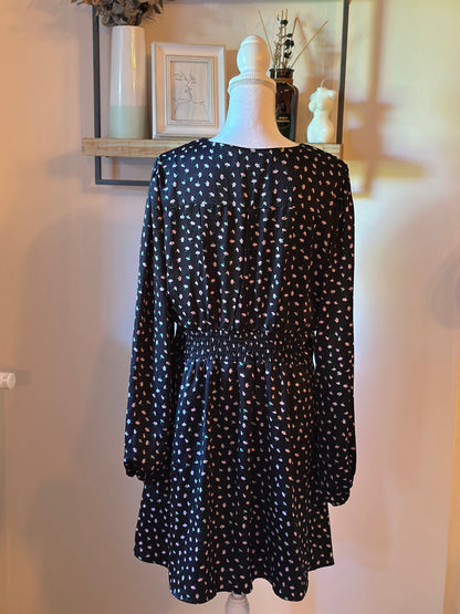 Robe fluide imprimé fleurs T.42