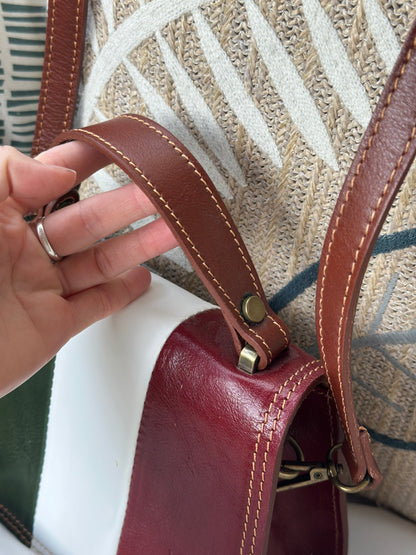 Sac à main cuir Italie noir – bandoulière ajustable neuf