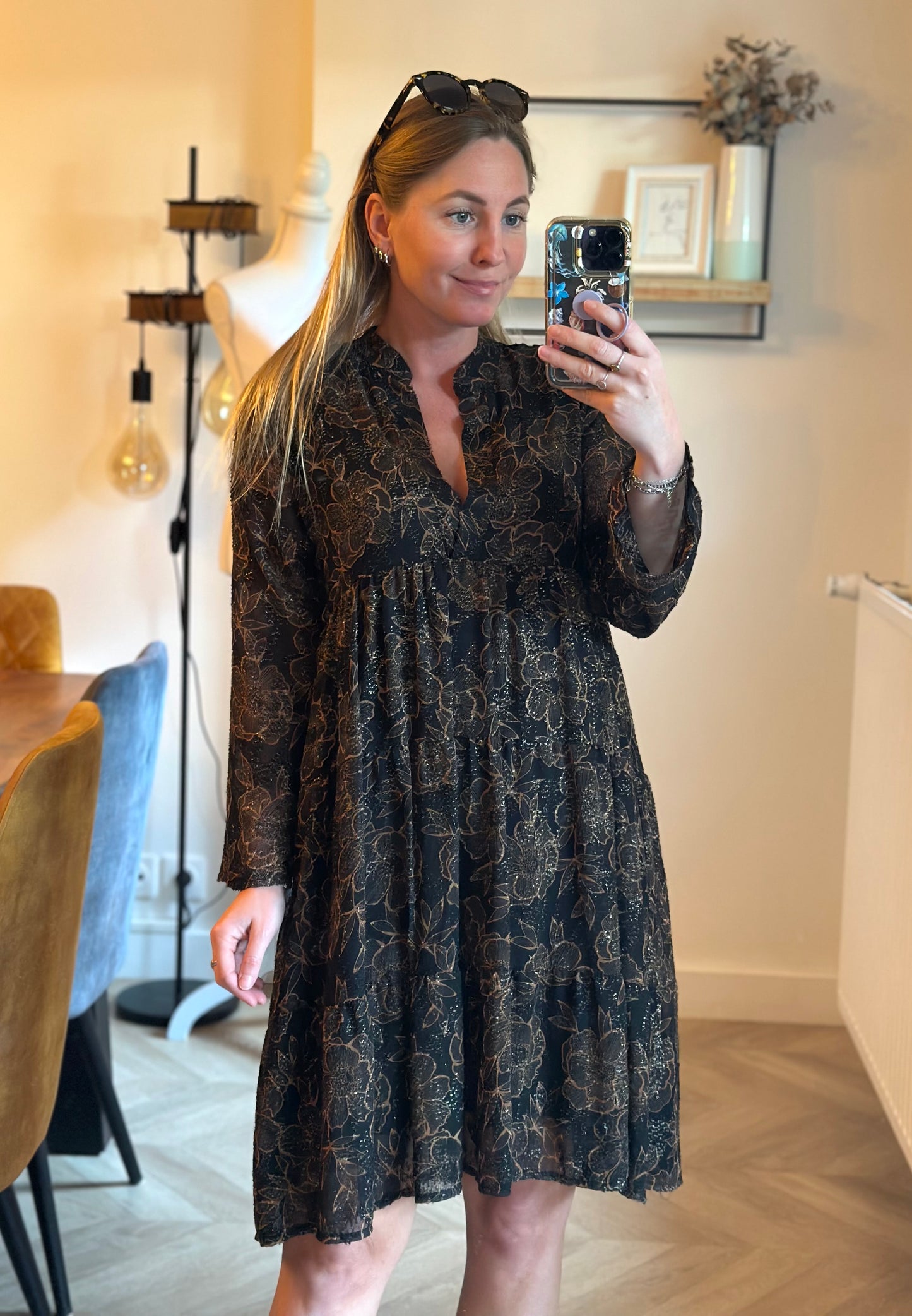 Robe fluide imprimé floral T.36/38