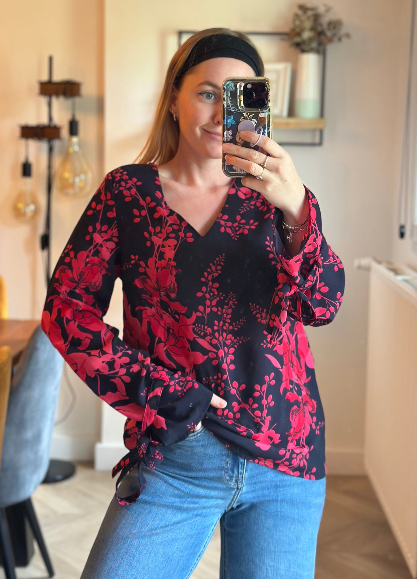 Blouse imprimé fleuri T.36