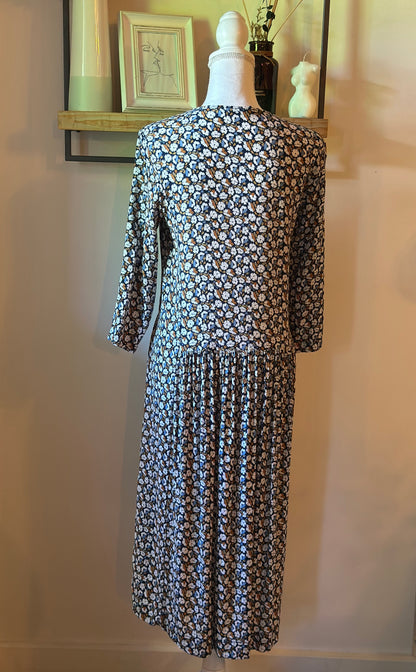 Robe longue fluide fleurie T.40