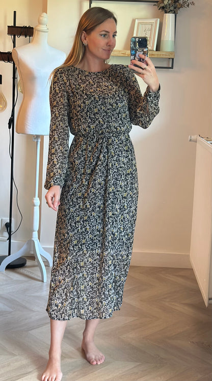 Robe longue imprimé fleuri T.36