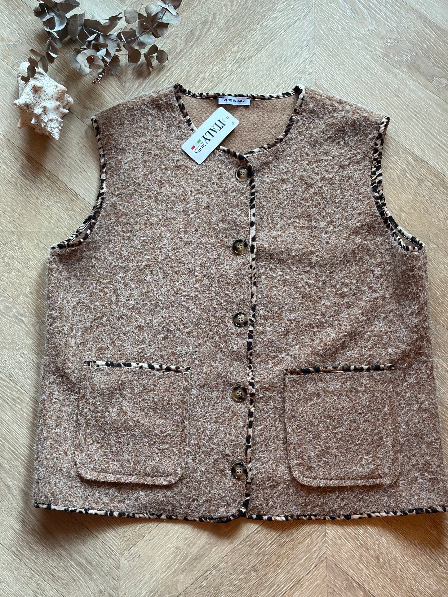 Gilet sans manches léopard modele au choix neuf - T.U