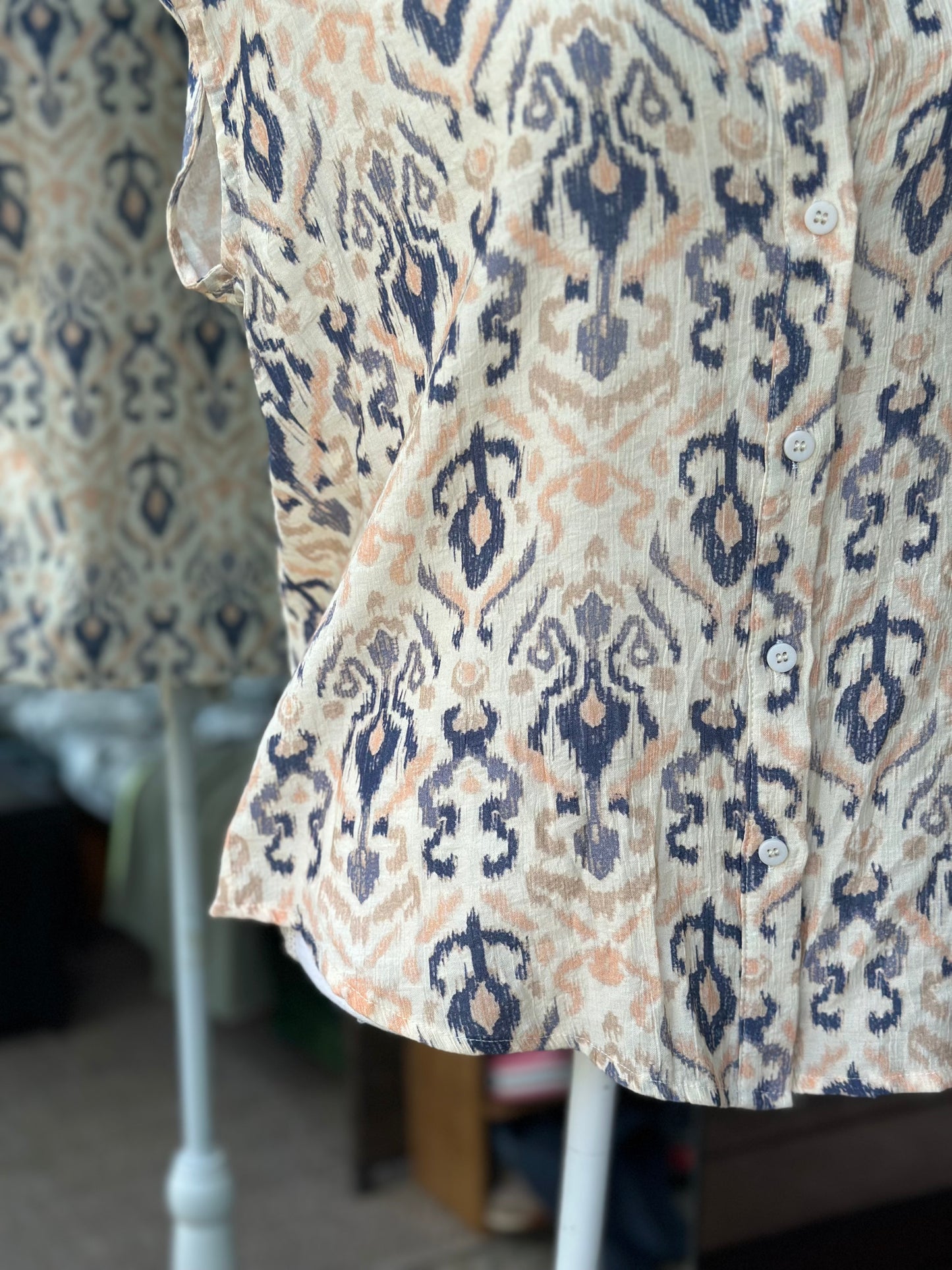 Chemise imprimé bohème oversize - Neuve avec étiquette T.36/38