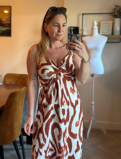 Robe imprimé animalier T.34