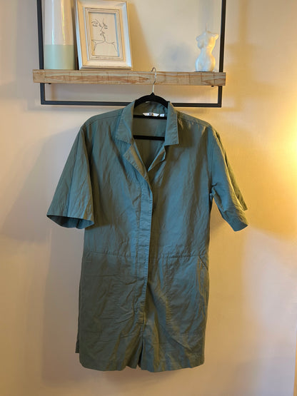 Combishort kaki en lin T.40