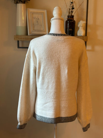 Pull col rond uni T.38 neuf