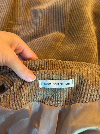 Blazer long en velours côtelé camel fabrication italienne T.36/38
