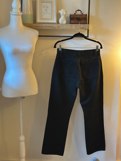 Jean noir jambes larges T.38