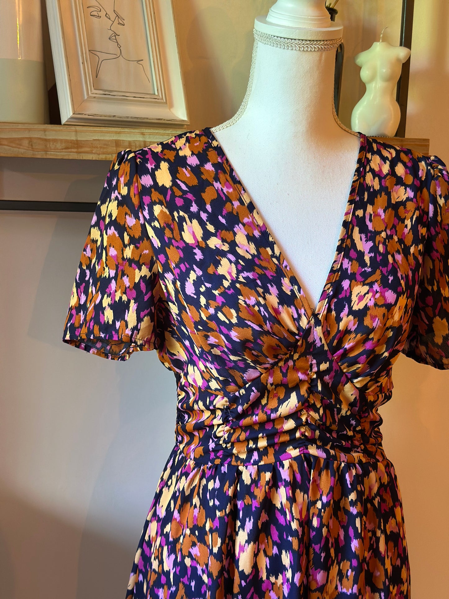 Robe d’été  imprimé multicolore T.36