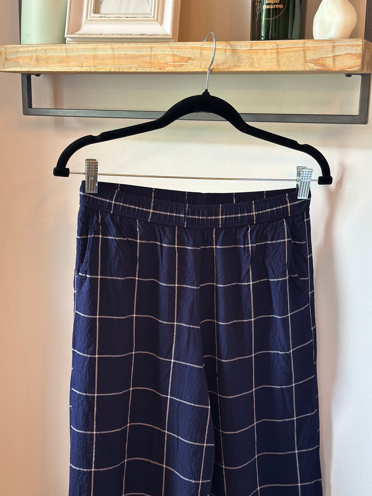 Pantalon fluide à carreaux T.34