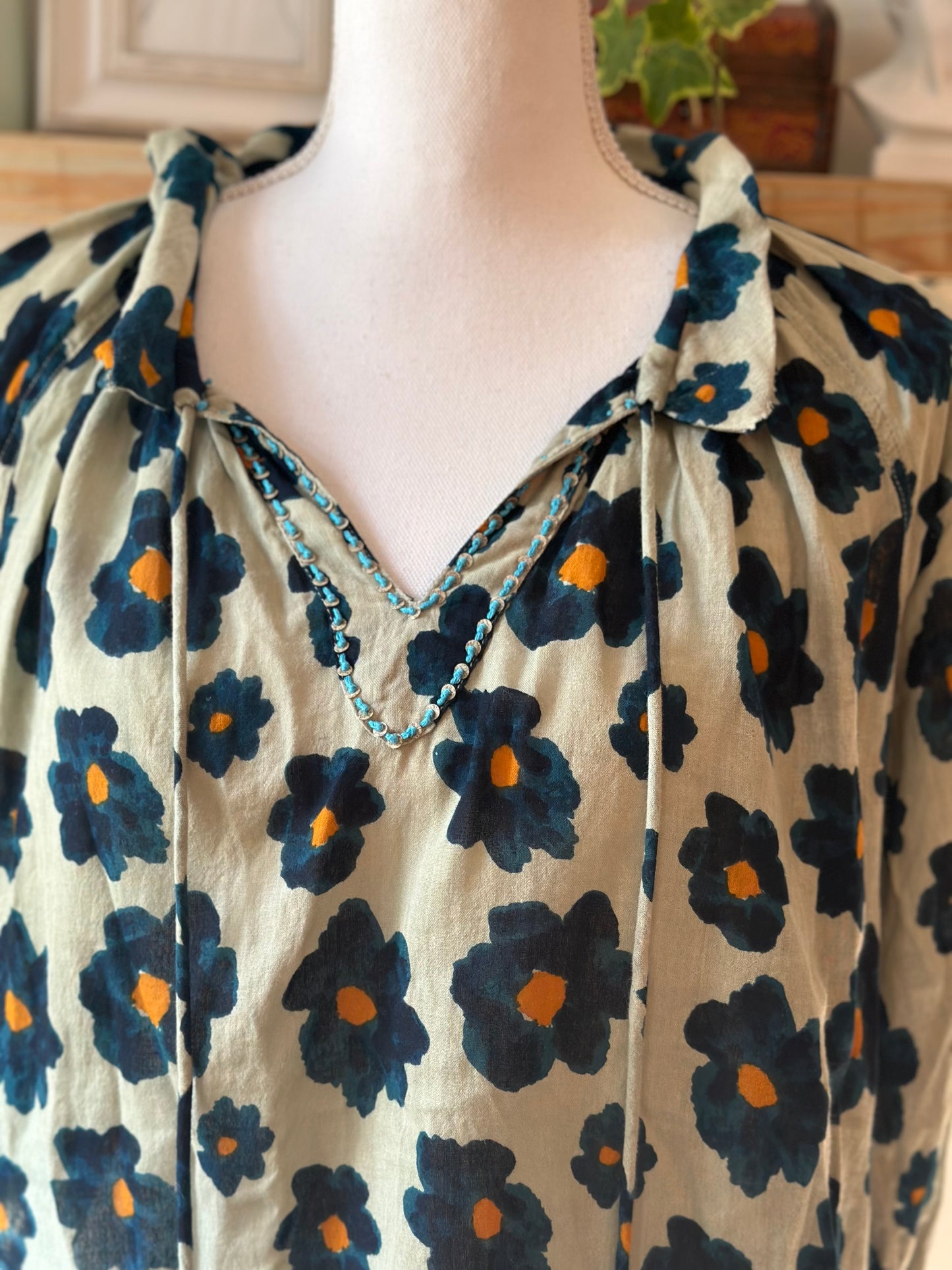 Blouse fluide imprimée fleurs T.38/40