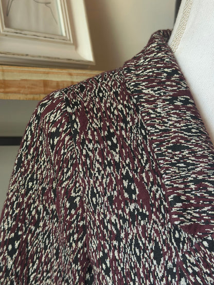Blazer imprimé texturé multicolore T.38