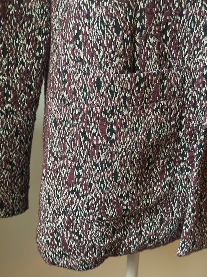 Blazer imprimé texturé multicolore T.38