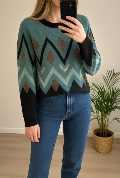 Pull à motifs géométriques T.34