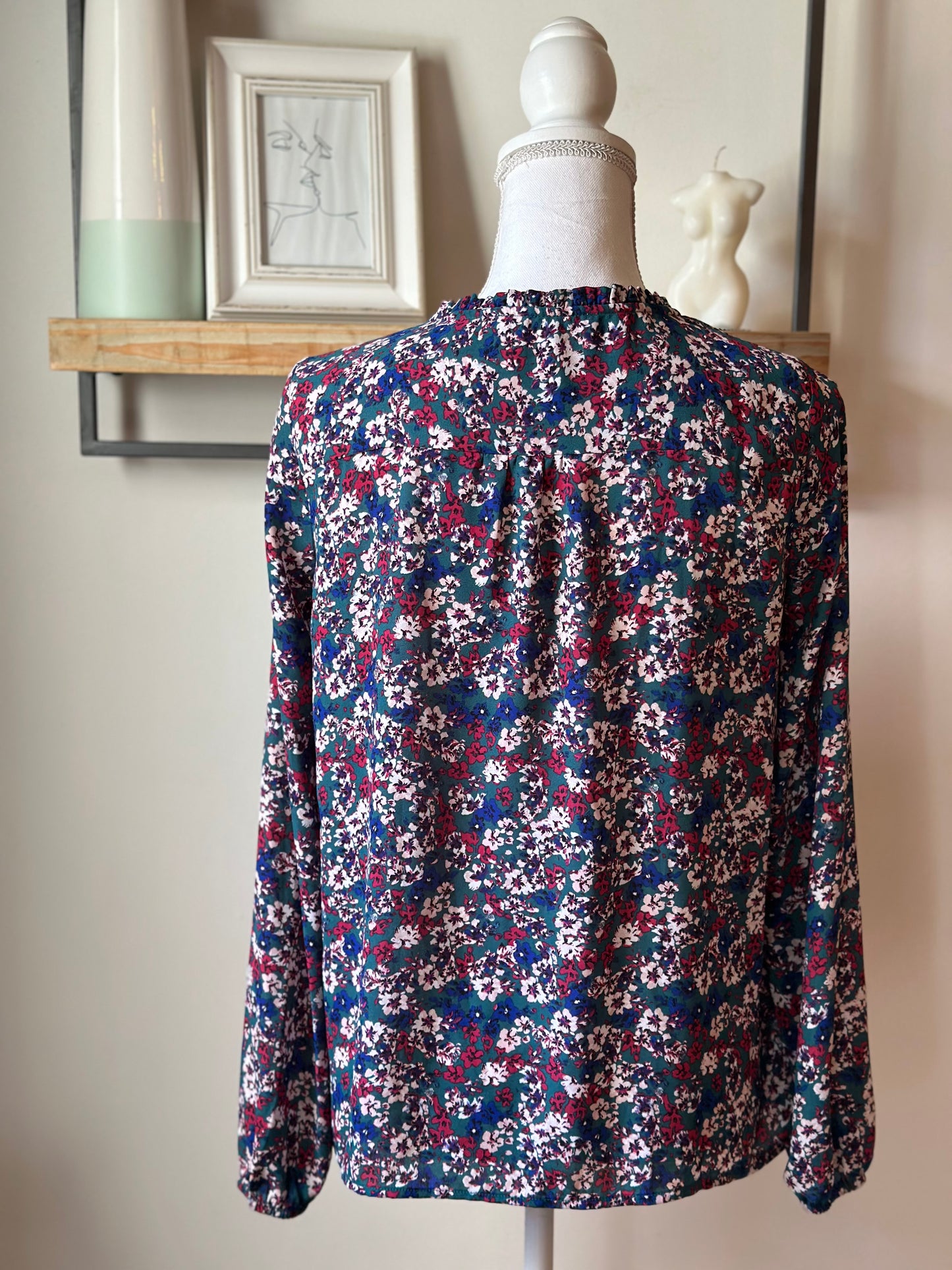 Blouse fluide imprimé fleuri T.38