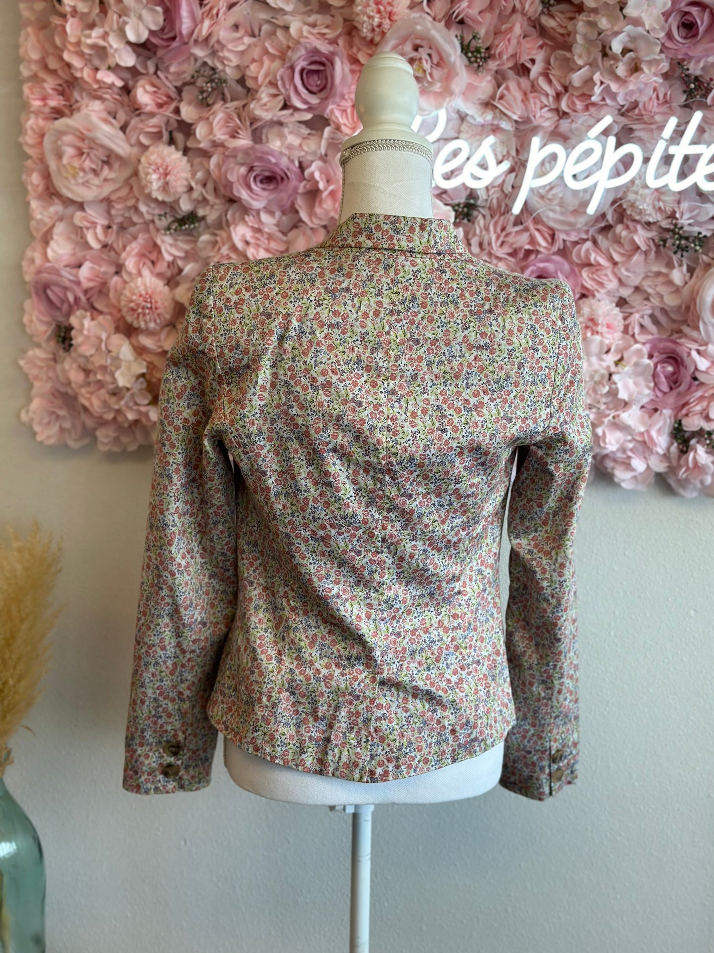 Blazer imprimé fleuri en Liberty T.34/36