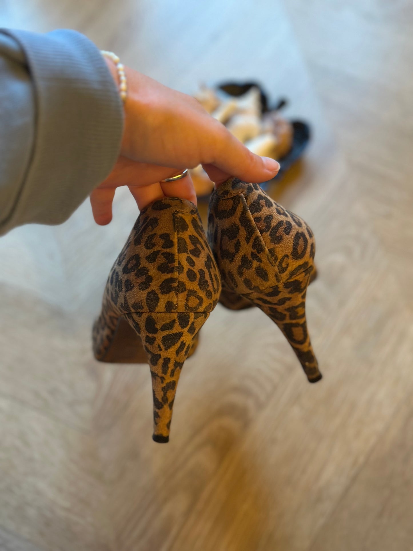 Escarpins léopard en cuir P.37