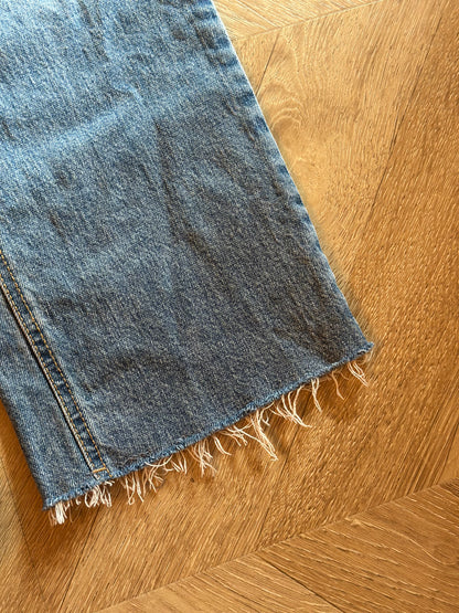 Jean droit cropped denim T.36
