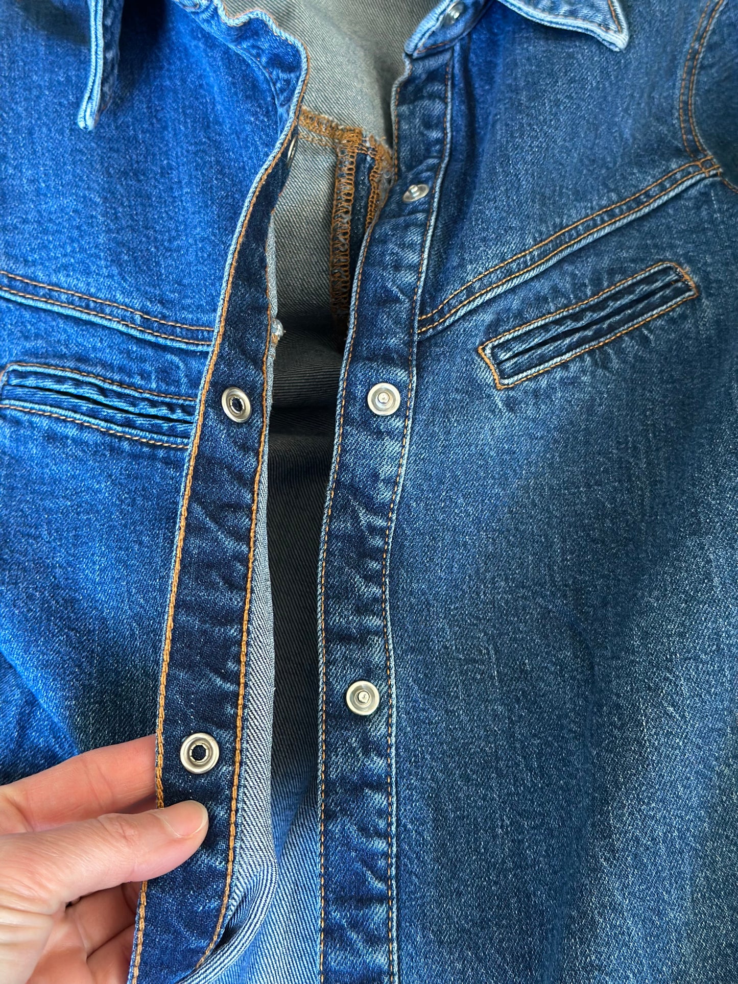 Robe en jean en denim coton T.34
