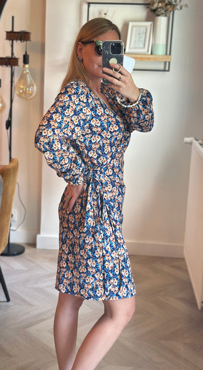 Robe portefeuille imprimé fleuri T.40