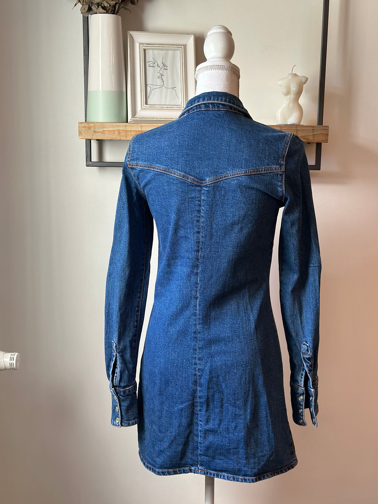 Robe en jean en denim coton T.34