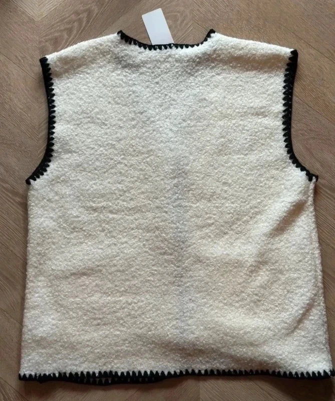 Gilet sans manches bouclette T.U - neuf