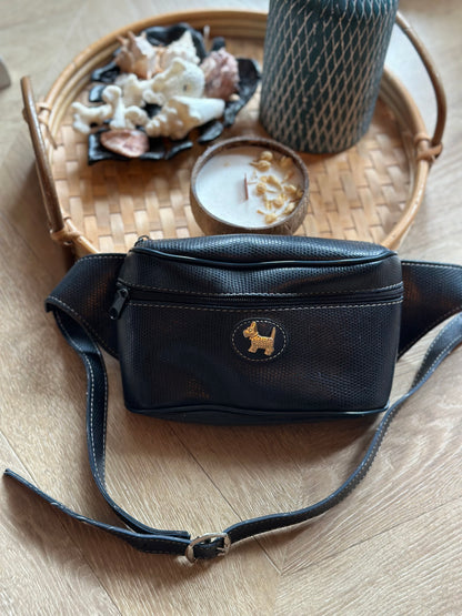 Banane vintage 90s’ noire vintage Chipie logo doré