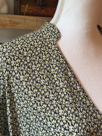 Blouse imprimé fleuri en soie