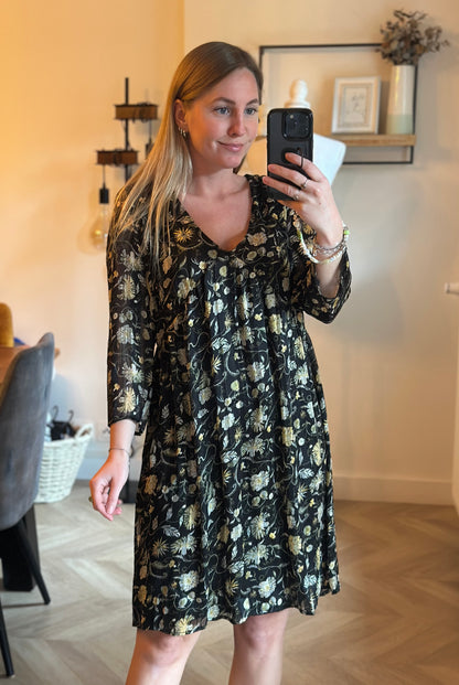 Robe fluide imprimé fleurs T.38