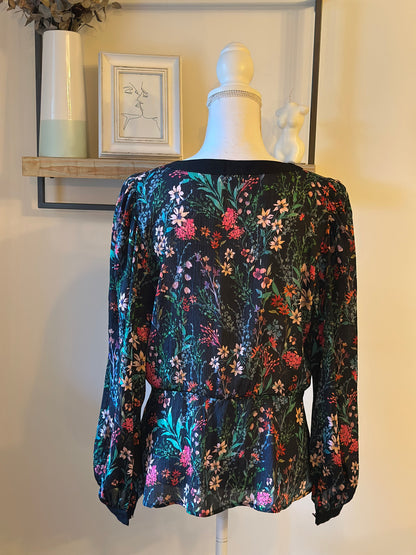 Blouse fluide imprimé fleurs T.40