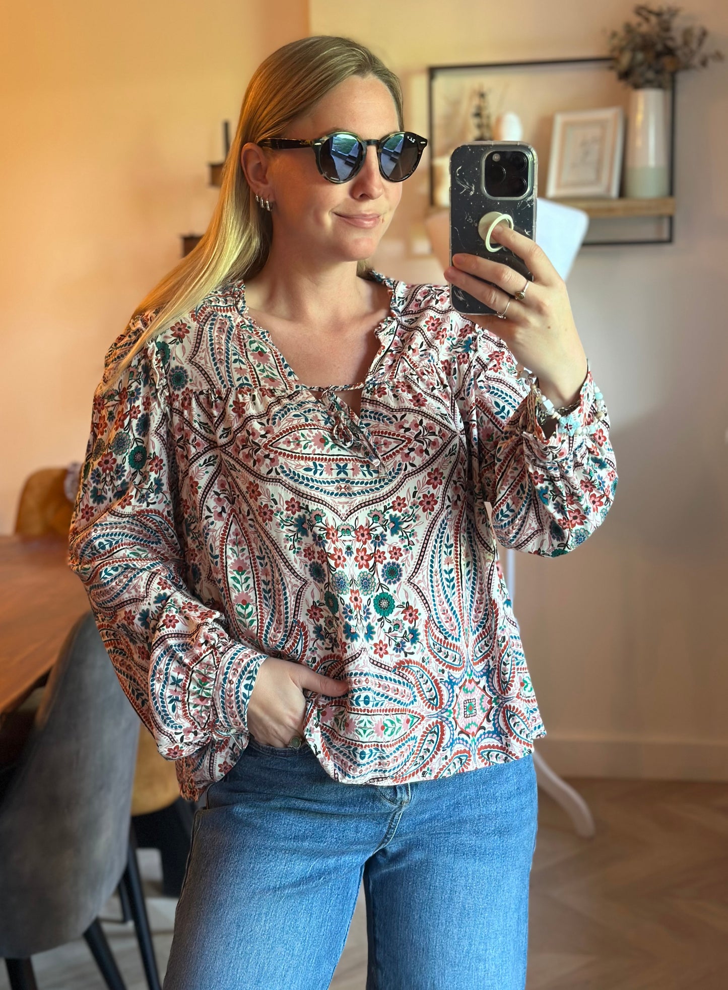 Blouse imprimé bohème T.42