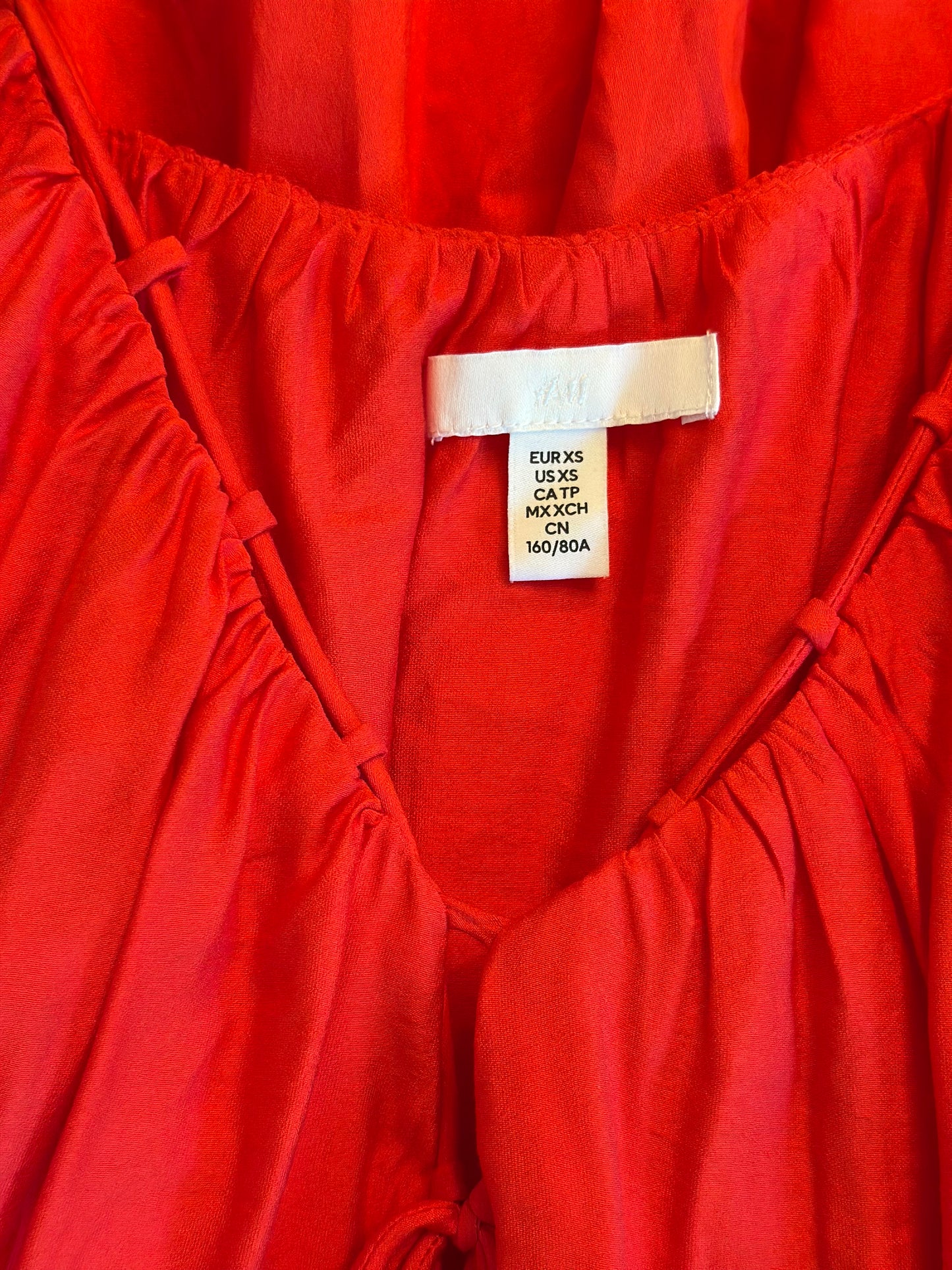 Robe trapèze rouge T.34 oversize