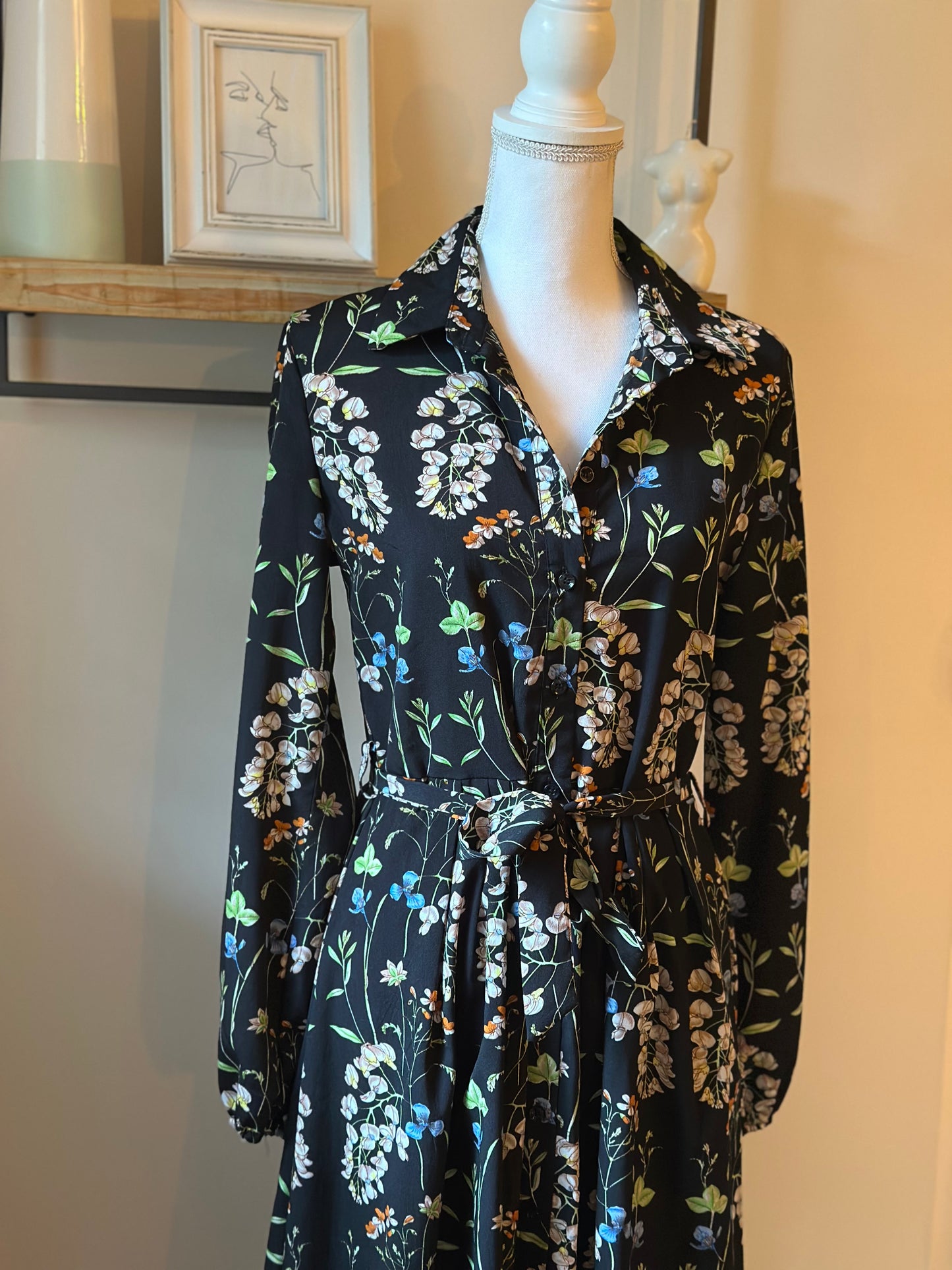 Robe longue fleurie T.38