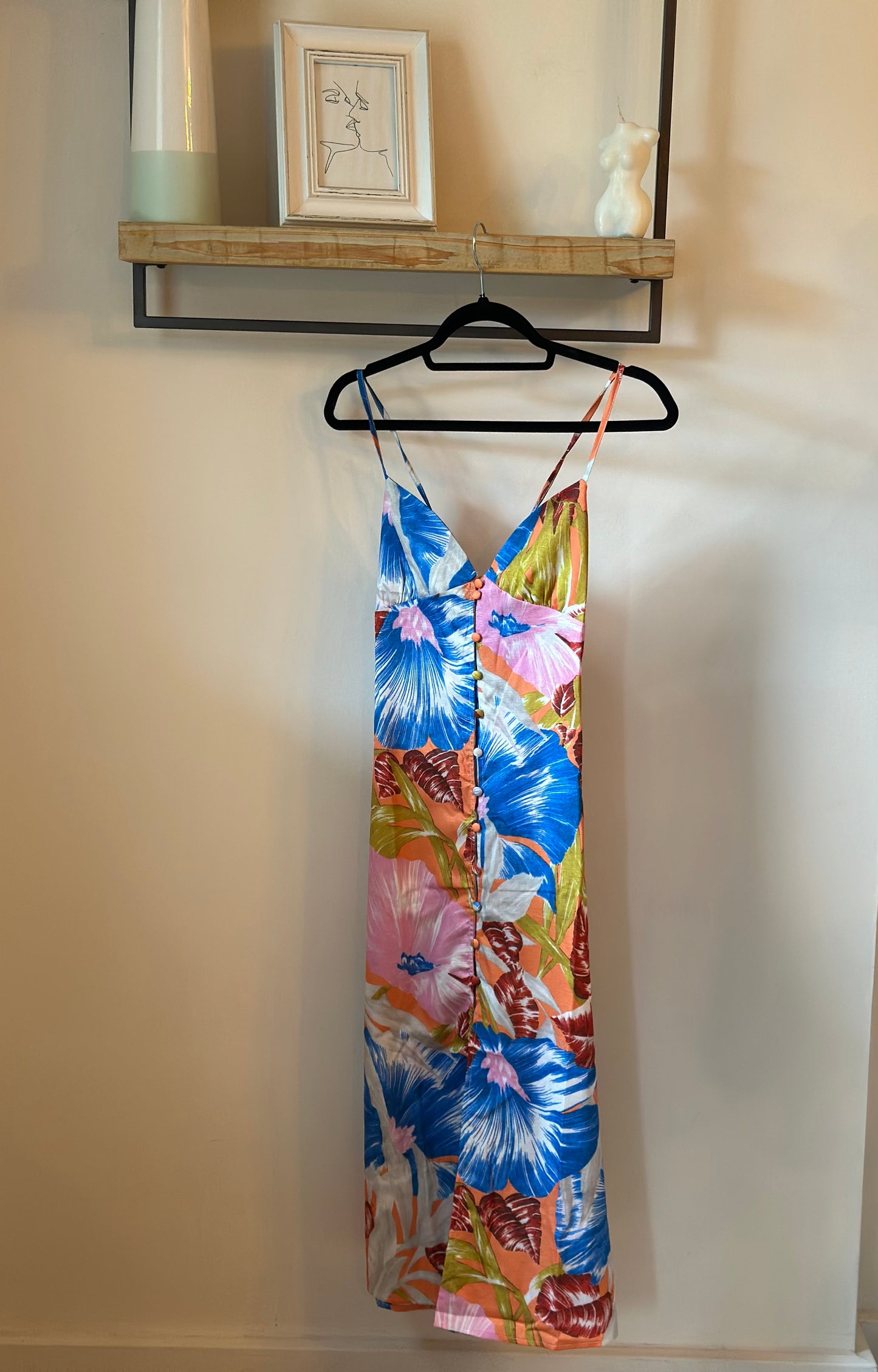 Robe dos nu imprimé fleuri T.34/36