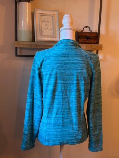 Veste polaire zippée chinée verte T.34