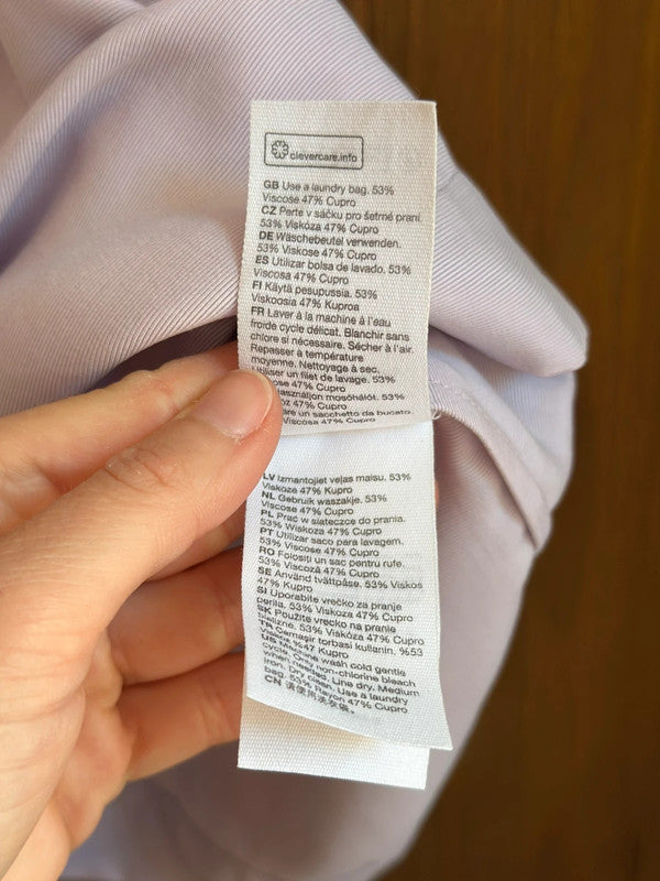 Robe portefeuille lilas pastel – Taille 34 – Neuve avec étiquette