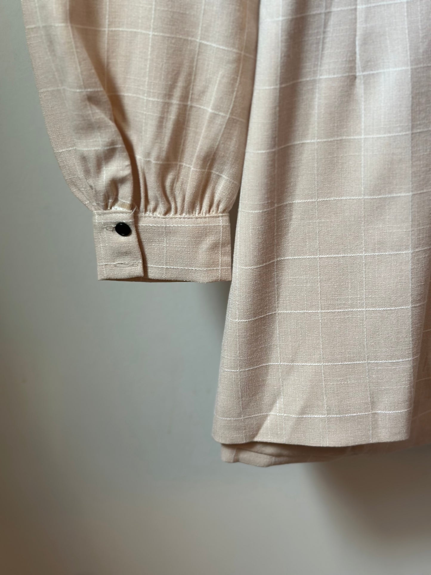 Robe blazer portefeuille beige à carreaux T.34