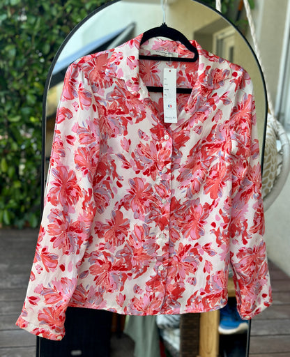 Chemise fleurie modèle Mel Neuve T.36